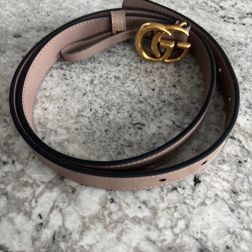 Gucci Beige Leather Belt